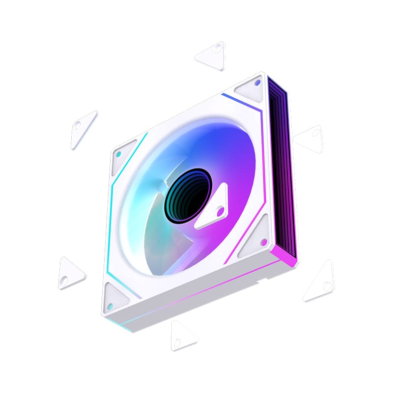 LOVING COOL PJ 1200 ARGB FAN WHITE FORWARD thumbnail 4