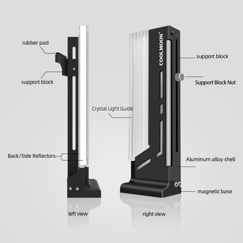 COOL MOON ARGB GPU HOLDER thumbnail 3