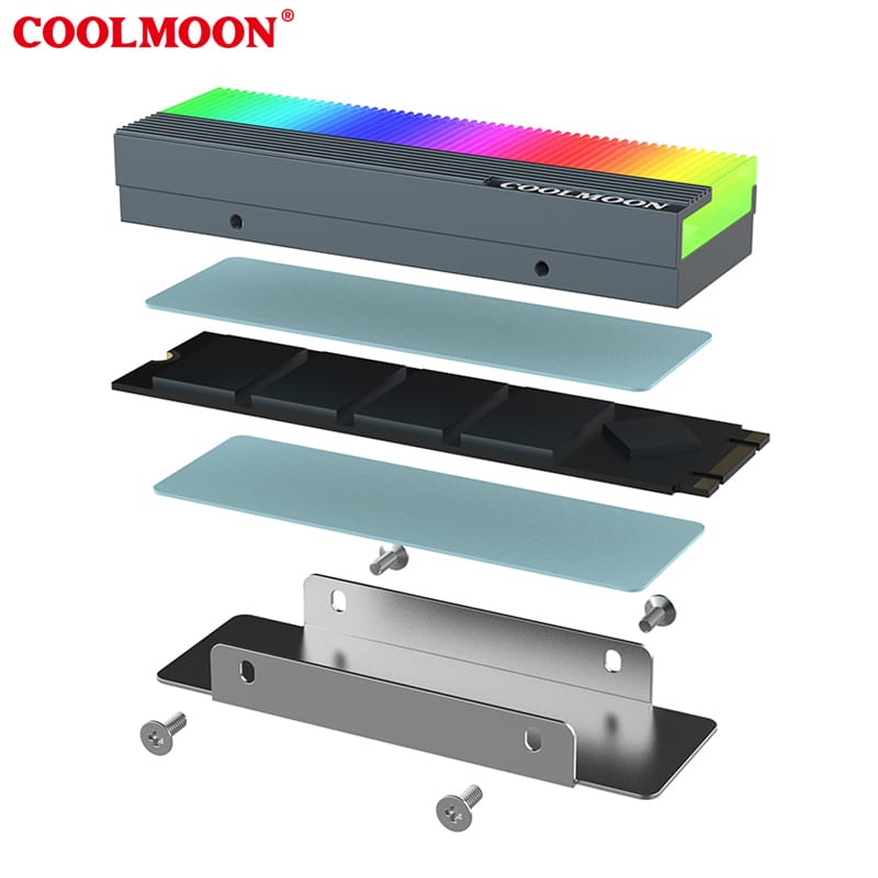 COOL MOON ARGB NVME HEAT SINK thumbnail 5