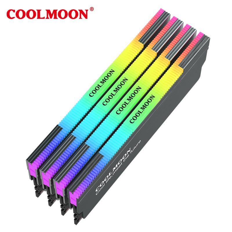 COOL MOON ARGB RAM HEAT SINK RA-1 thumbnail 3