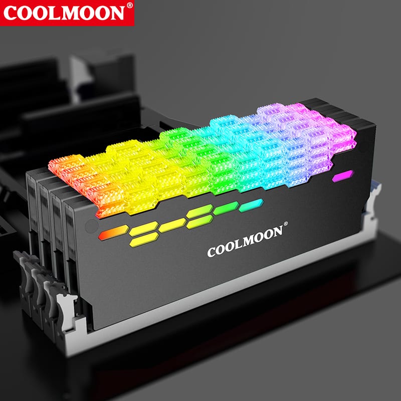 COOL MOON ARGB RAM HEAT SINK RA-2 thumbnail 2