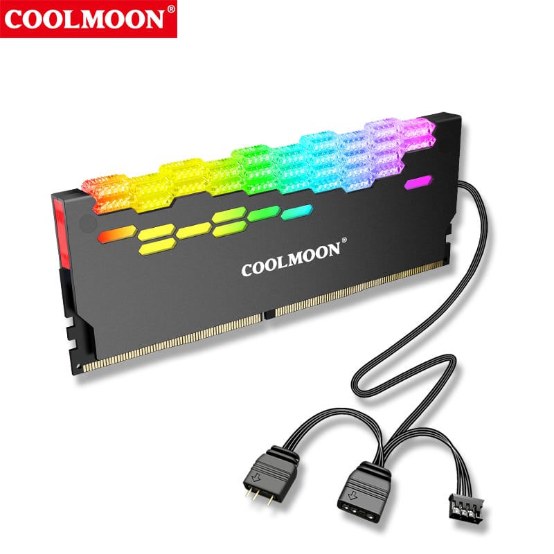 COOL MOON ARGB RAM HEAT SINK RA-2 thumbnail 3