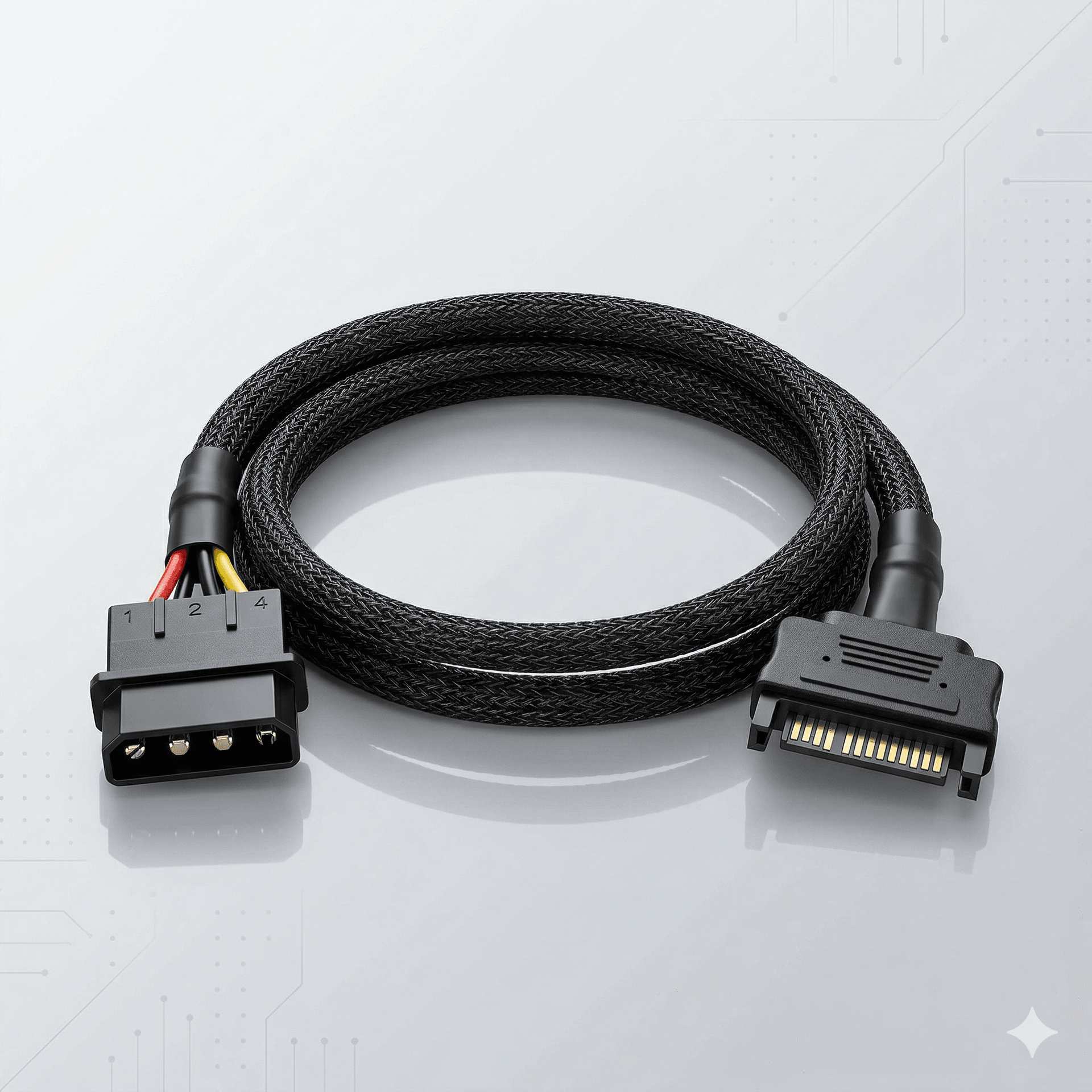 Molex To SATA Power Cable - Image 1