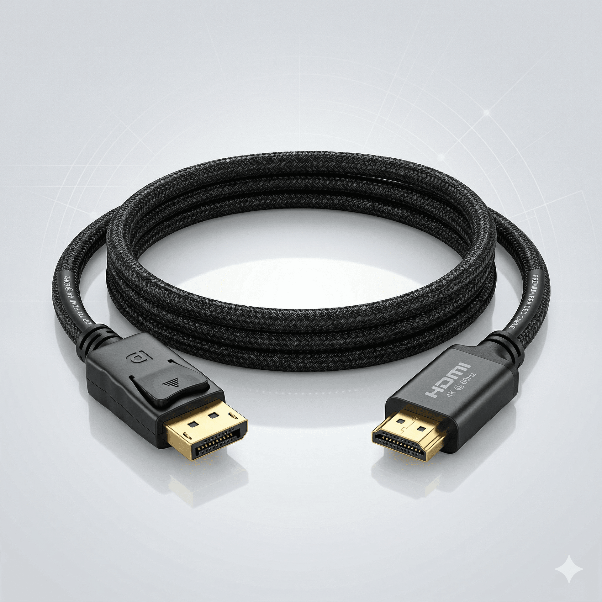 DP To HDMI Cable 1.5m HD - Image 1