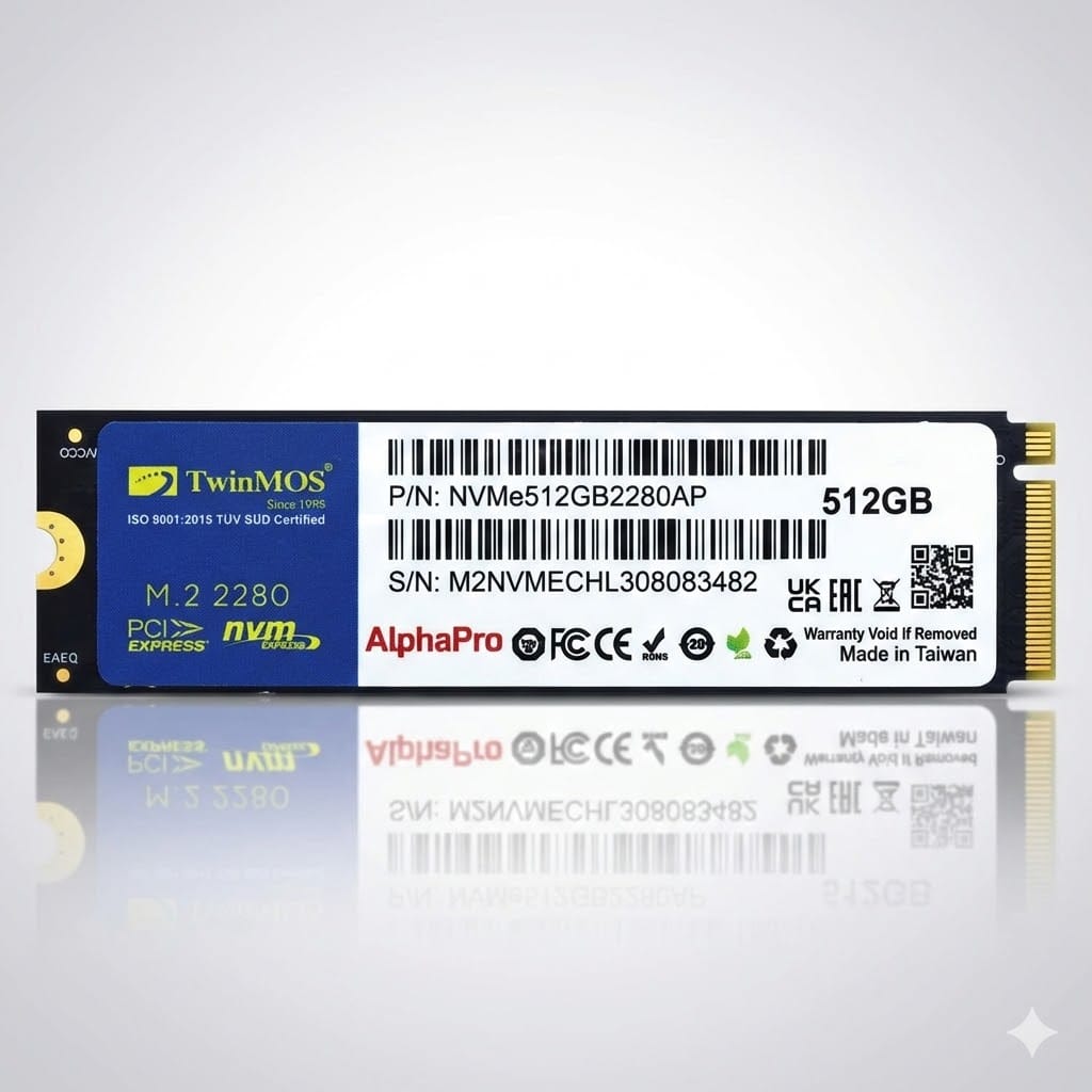 TWINMOS 512GB M.2 NVME NEW - Image 1