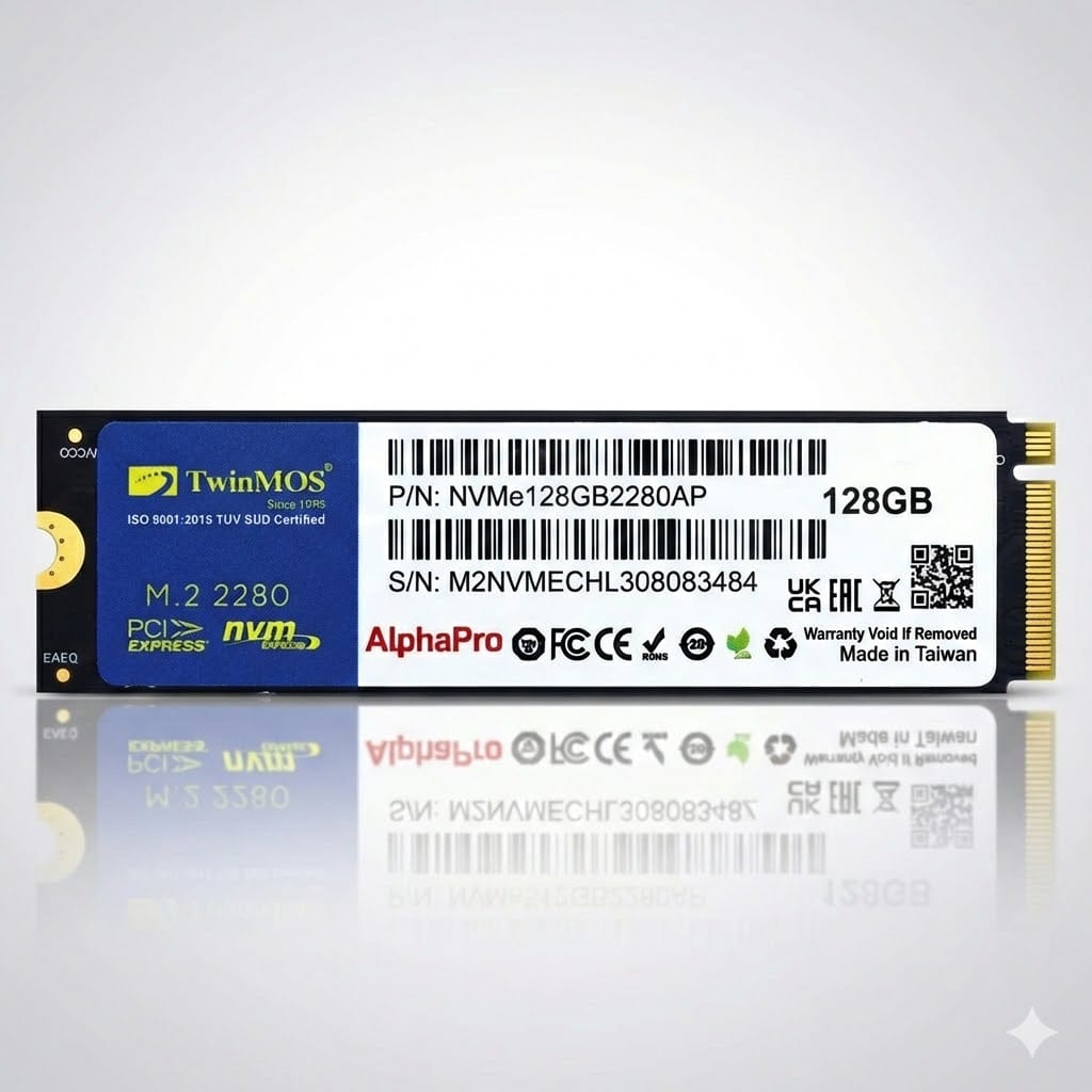 TWINMOS 128GB M2 NVME NEW - Image 1