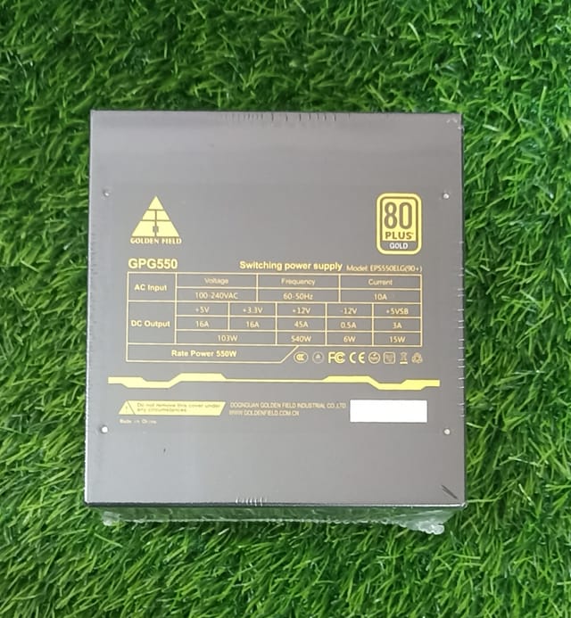 GOLDEN FIELD GPG550 80+ FULL MODULAR POWER SUPPLY