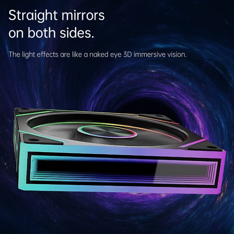 COOL MOON PRISM 8 PRO ARGB FAN BLACK FOWARD thumbnail 3