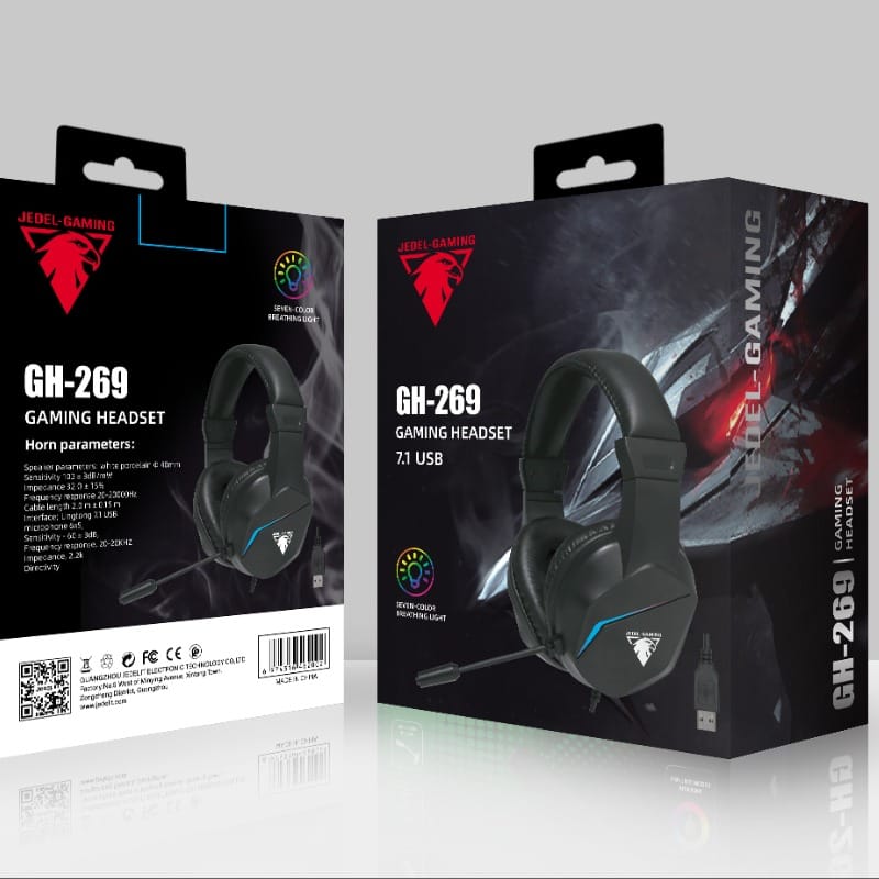 Jedel GH269 7.1 USB Headset thumbnail 4