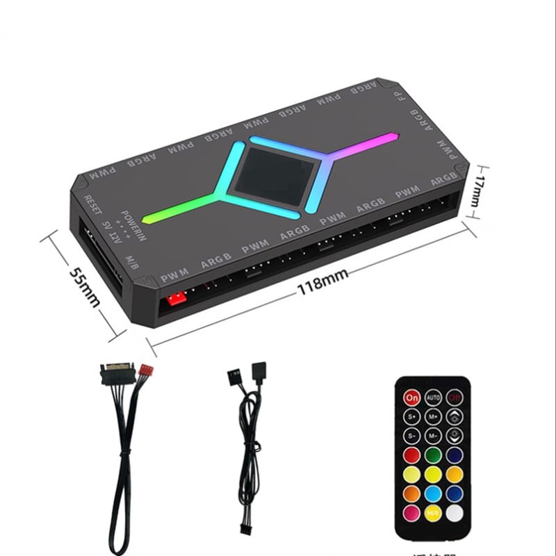 Golden Field 3 Pin ARGB Controller Black thumbnail 2