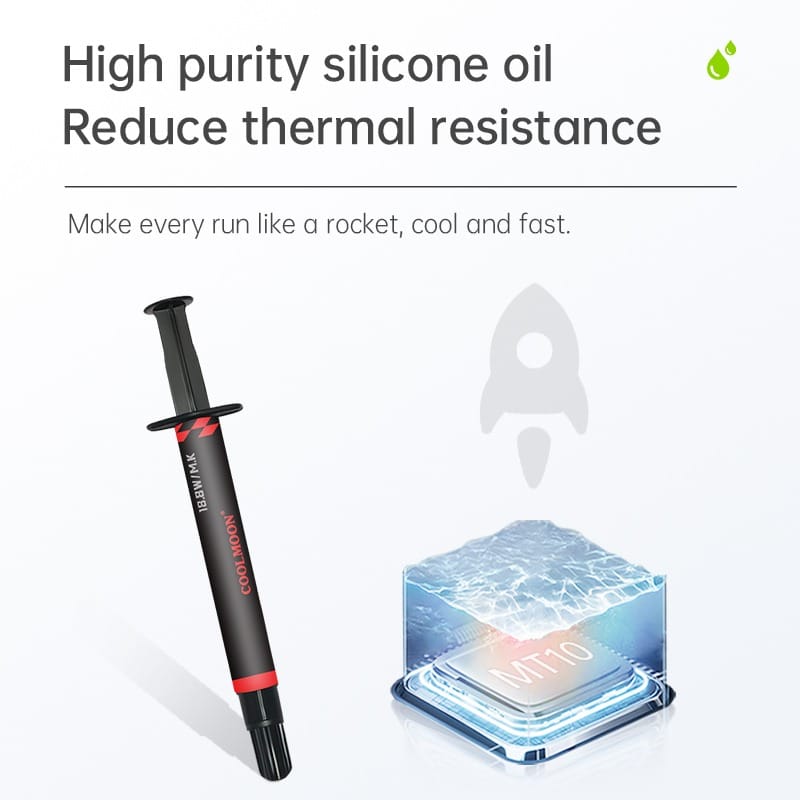 COOL MOON MT10 2g Thermal Paste 18.8W/mK (VGA,Motherboard etc.) thumbnail 4